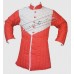 Thick Padded Gambeson Red with White 