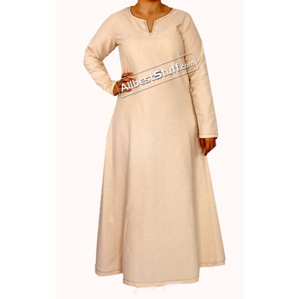 Cotton Medieval Viking Women Cotton Underdress