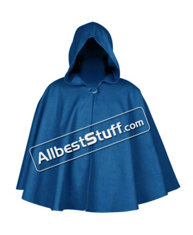 Medieval Historical Reenactments Short Length Cotton Cloak LARP