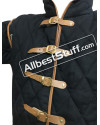 Medieval Leather Edging Arthur Full Sleeve Gambeson with Tasset image 7