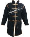 Medieval Leather Edging Arthur Full Sleeve Gambeson with Tasset image 2
