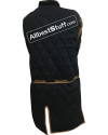 Medieval Leather Edging Arthur Full Sleeve Gambeson with Tasset image 6