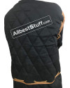 Medieval Leather Edging Arthur Full Sleeve Gambeson with Tasset image 9