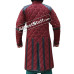 Medieval Viking Gambeson with Leather Trim Full Sleeve Cotton Gambeson