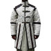 Medieval Viking Gambeson with Leather Trim Full Sleeve Cotton Gambeson