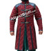 Medieval Viking Gambeson with Leather Trim Full Sleeve Cotton Gambeson