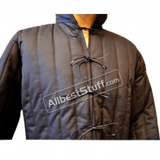SALE! Black Gambeson padded Armor medium Aketon Medieval Coat Jacket
