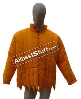 Thick Padded Zig Zag design Gambeson Cotton Padded