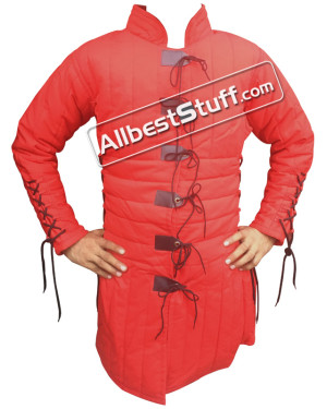 Thick Padded Cotton Body fit Gambeson Armpit Slit