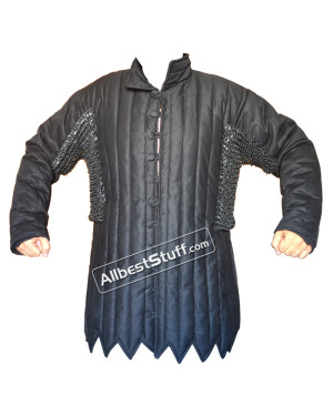 Cotton Gambeson with Flat Riveted Maille Voiders