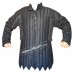 Cotton Gambeson Black with Stainless Steel Maille Voiders Rust Proof