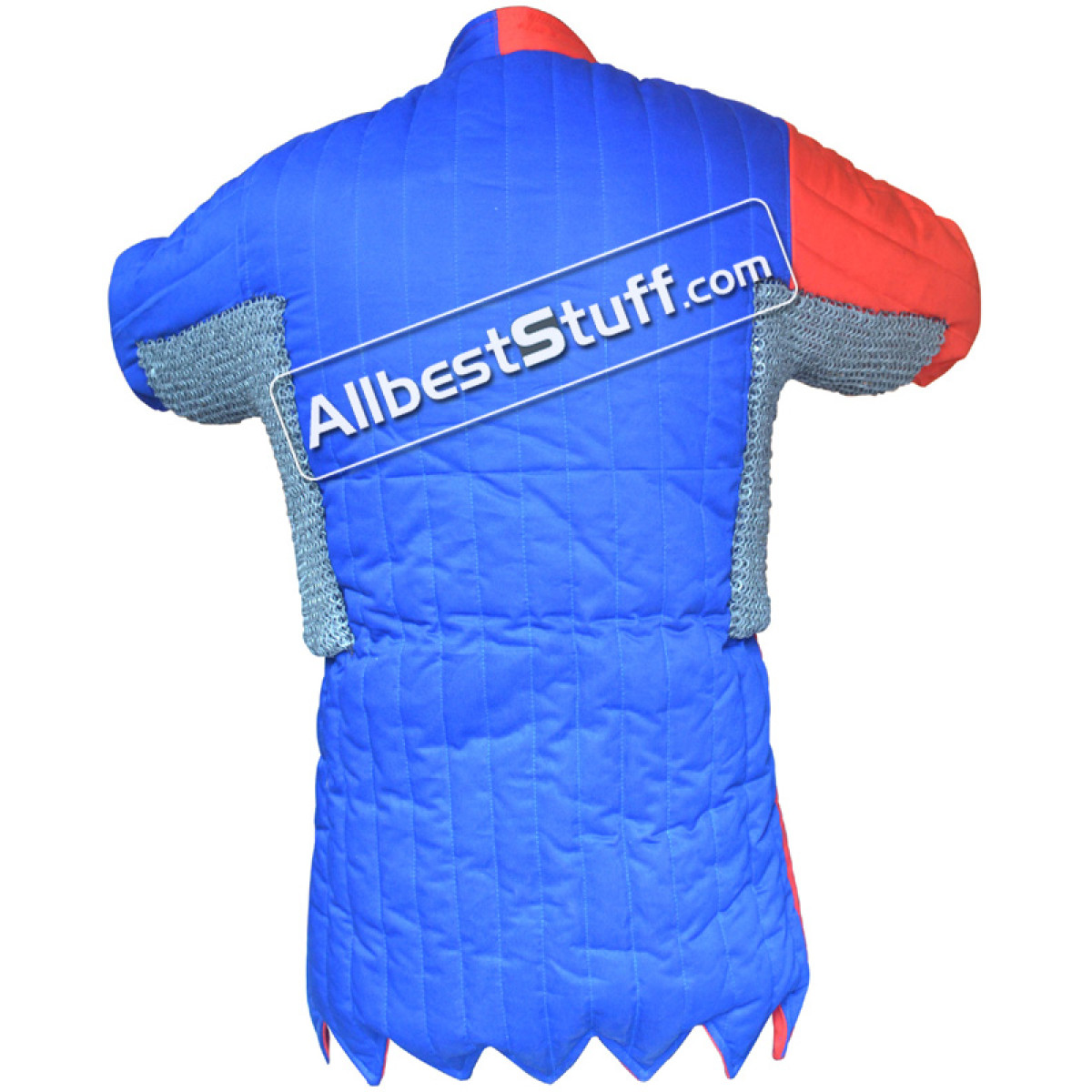 Multi Colored Cotton Gambeson with Riveted Maille Voiders
