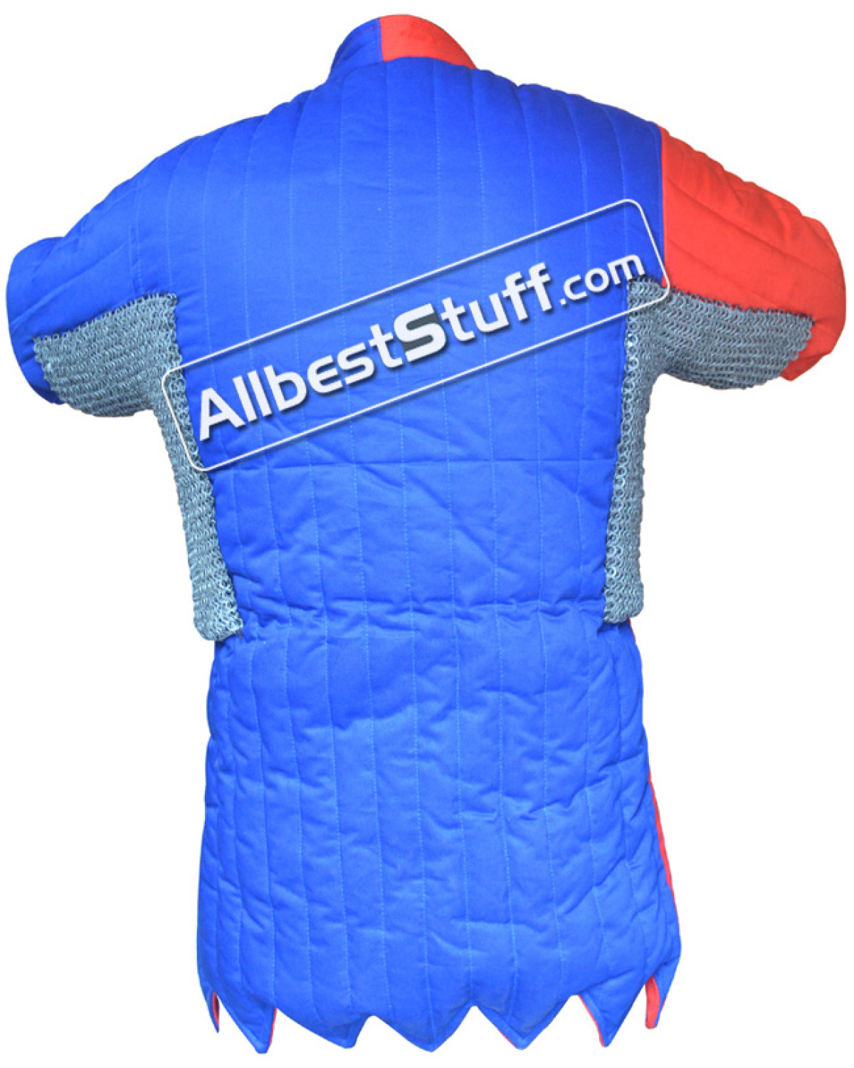 Multi Colored Cotton Gambeson with Riveted Maille Voiders