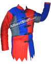 Multi Colored Cotton Gambeson with Riveted Maille Voiders image 4