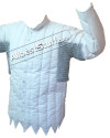 Cotton Gambeson Flat Riveted Maille Voider in Galvanized Finish image 7