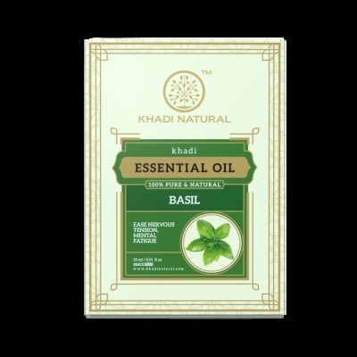 Khadi Natural Basil Pure Essential Oil 15 ml Ayurvedic Skin Face Body Massage