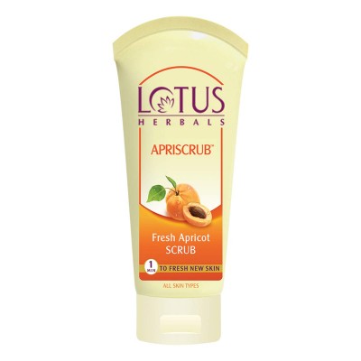 Lotus Herbals Apriscrub Fresh Apricot Scrub 100 gm paraben Free Skin Face Care