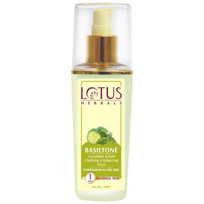 Lotus Herbals Basiltone Cucumber Basil Clarifying & Balancing Toner 100 ml Skin