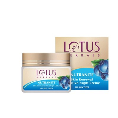 Lotus Herbal Nutranite Skin Renewal Nutritive Night Cream 50 gm Skin Face Care 
