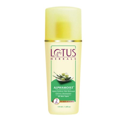 Lotus Herbals Alphamoist Alpha Hydroxy Skin Renewal Oil Free Moisturizer 170 ml