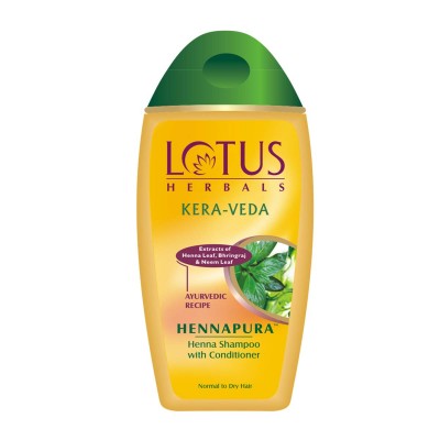 Lotus Herbals Kera Veda Hennapura Henna Shampoo with Conditioner 200ml Hair Care