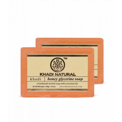 Lot of 2 Khadi Natural Herbal Honey Soaps Ayurvedic Skin Face Body Care Gift Set