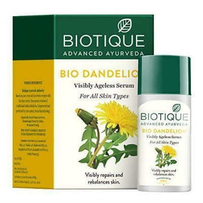 Biotique Bio Dandelion Ageless Lightening Serum 40 ml nutmeg oil less skin spots