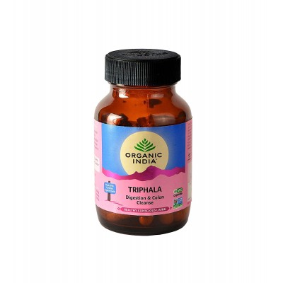 Pack of 2 Organic India Triphala 120 Capsules USDA GMO Cert digestion fat care