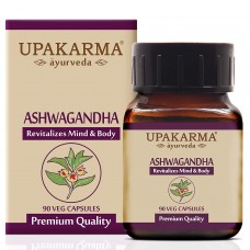 Upakarma Ayurveda Ashwagandha Pure Extract 450mg 90 Veggie Capsules Natural Care