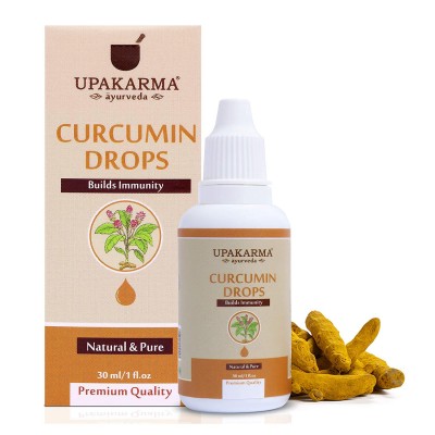 UPAKARM Ayurveda Curcumin Haldi Turmeric Extract Drops 30 ml Natural Health Care