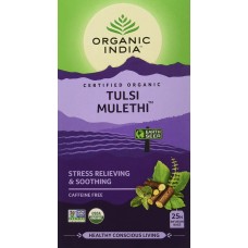 Lot of 4 Organic India Tulsi Mulethi 100 Tea Bags Ayurvedic Natural Health Care