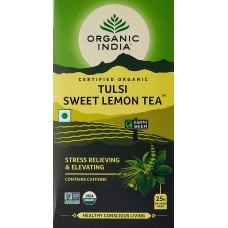 Lot of 4 Organic India Tulsi Sweet Lemon 100 Tea Bags Ayurvedic Natural Health 