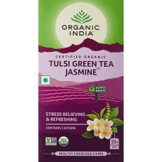 Lot of 4 Organic India Tulsi Green Tea Jasmine 100 Tea Bags Ayurvedic Natural