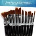 KANO Painting Brushes Set of 12 Professional Round Pointed Tip Nylon Hair Artist
