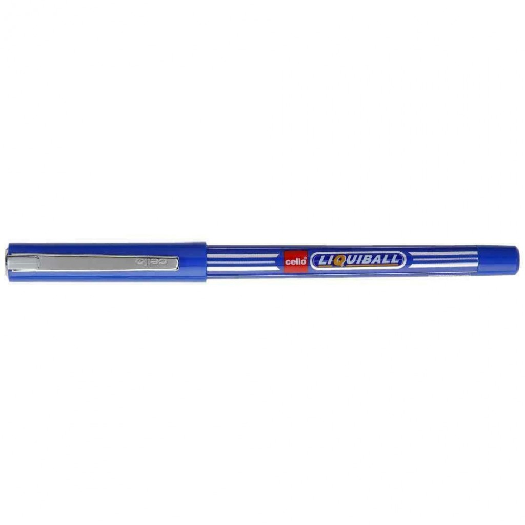 20 Cello Liquiball Ball Pen BLUE1.0mmFor Bold WritingSoft Elasto grip 