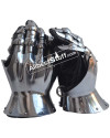 16 Gauge Medieval Knight Gauntlets Gothic Hourglass Gauntlets 14th Century image 1