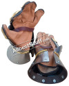 SALE! Medieval Functional 16 G Steel Princely Hourglass Gauntlets Leather Glove SCA image 2