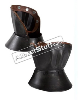 Medieval Gauntlets Hourglass with Leather Gloves wrist protection