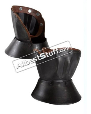 Medieval Gauntlets Hourglass with Leather Gloves wrist protection