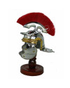 Miniature Roman Centurion Helmet Stand with plume image 1