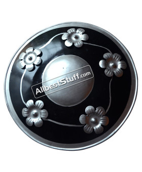 Medieval Armor Iron Steel Black Buckler Shield