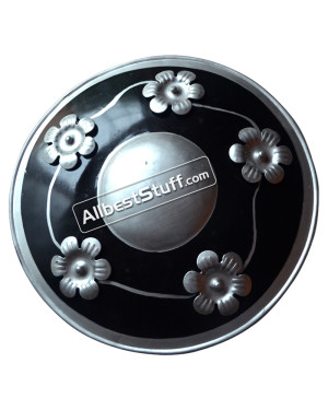 Medieval Armor Iron Steel Black Buckler Shield