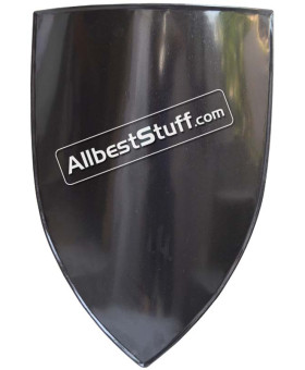 Crusader's shield 13th cent. Medieval Metal Shield Painted Black