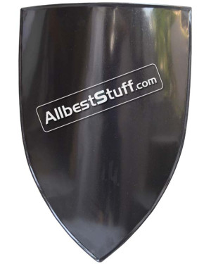 Crusader's shield 13th cent. Medieval Metal Shield Painted Black