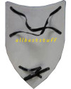 Wooden Armour Crusader Shield 13th cent., Primed + Unpainted image 1
