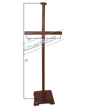 Extra Large Wooden Stand Brown For Lorica Segmentata Foldable Wooden Stand