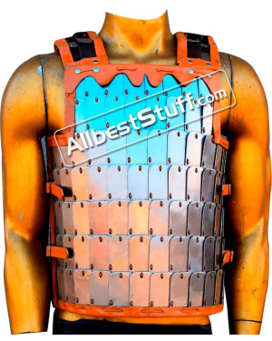 Medieval Mild Steel Lamellar Breastplate Armor