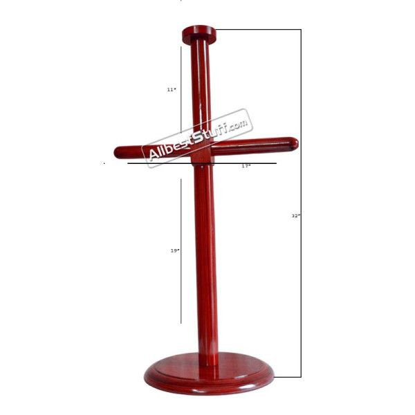 Wooden Lorica Segmentata Foldable Stand