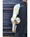 15th Century Churburg Stainless Steel Arm and Leg Plate Armour image 1