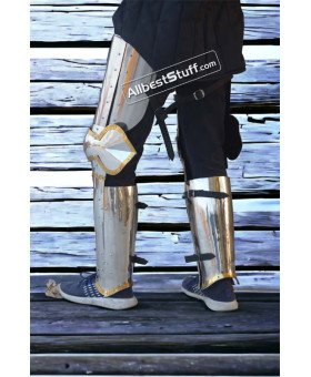 15th Century Churburg Stainless Steel Arm and Leg Plate Armour